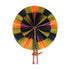 Ankara Fabric Foldable Round Fan with Leather Trim Handle (Made in Ghana π¬π)